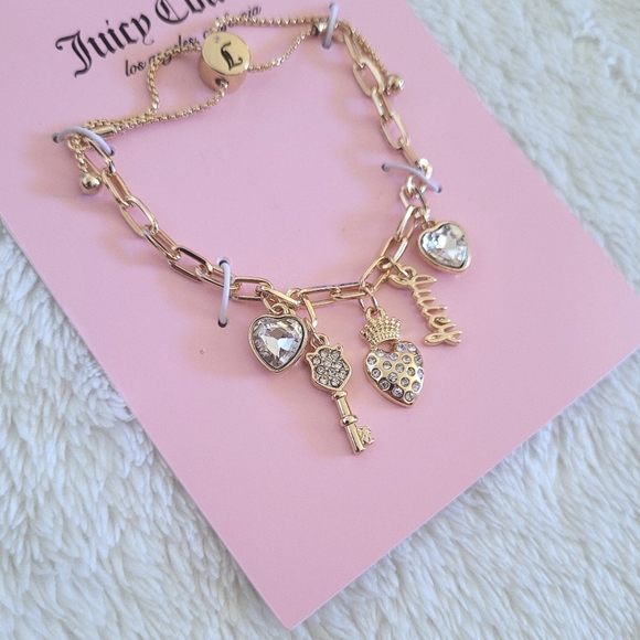 Juicy🍊 Couture Quintuple5️⃣ Charm Bracelet - NWT - Picture 15 of 16